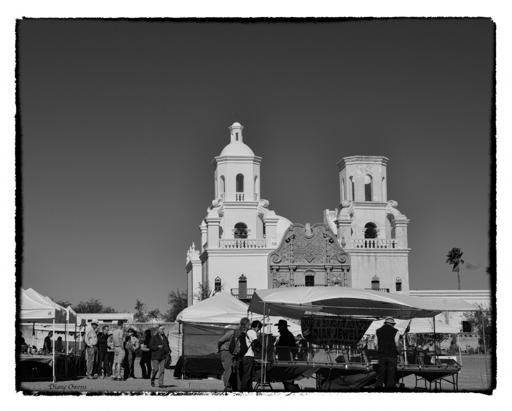 Sunday at San Xavier del Bac by eudora