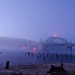 Bridge in the Morning Twilight Mist by jgpittenger