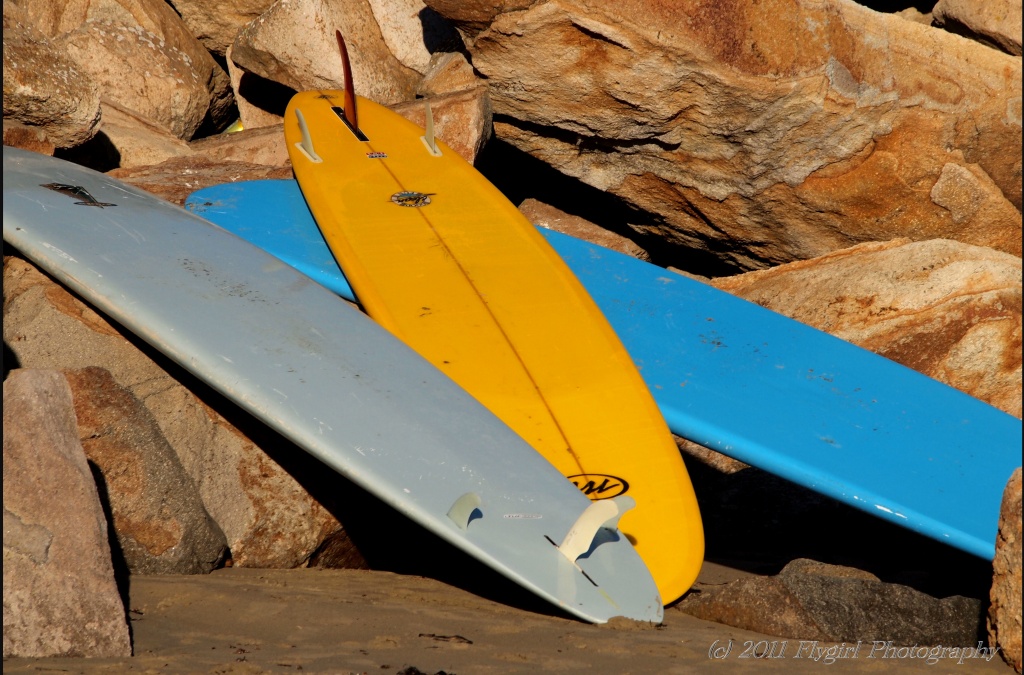 Surf Boards at Rest by flygirl