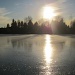 Como Lake Sunflare by pamelaf