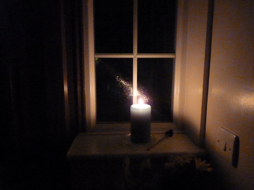 Candle in the window by lellie