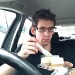 Breakfast in the car by manek43509