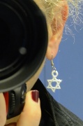 19th Dec 2011 - Refleciton of a Chanukah Earring