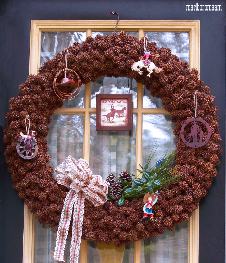 One of My "Monkey Ball" Christmas Wreaths by marlboromaam