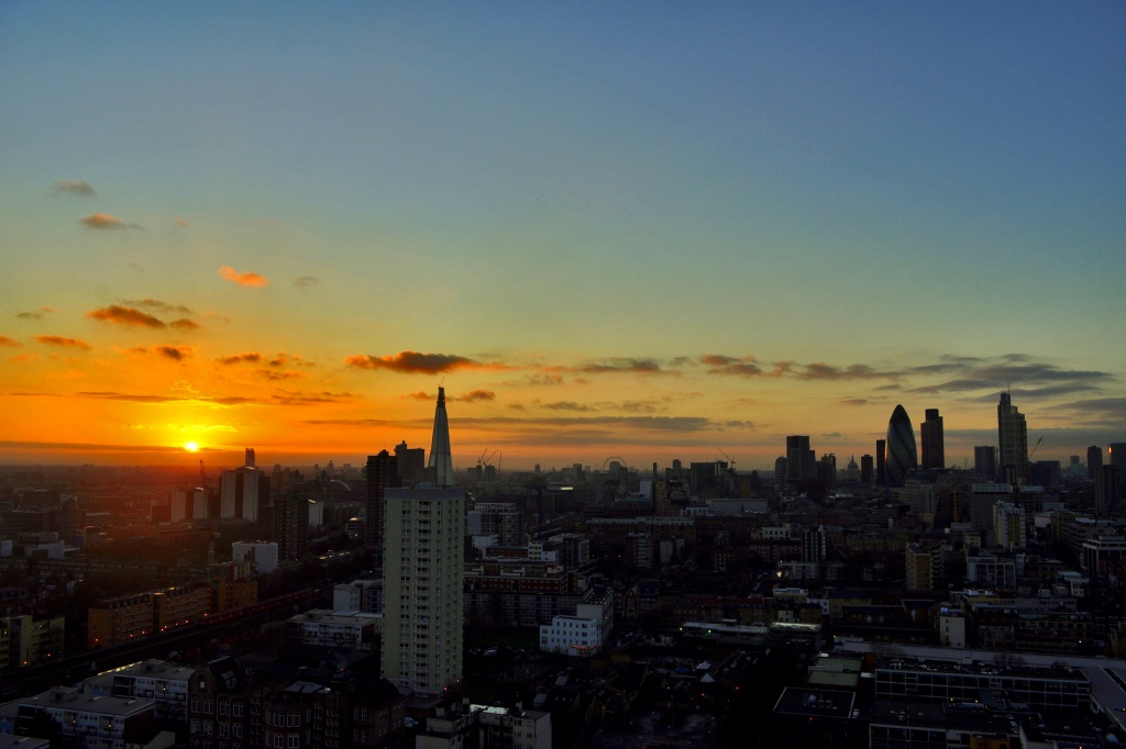 Sunset Over London Town by andycoleborn