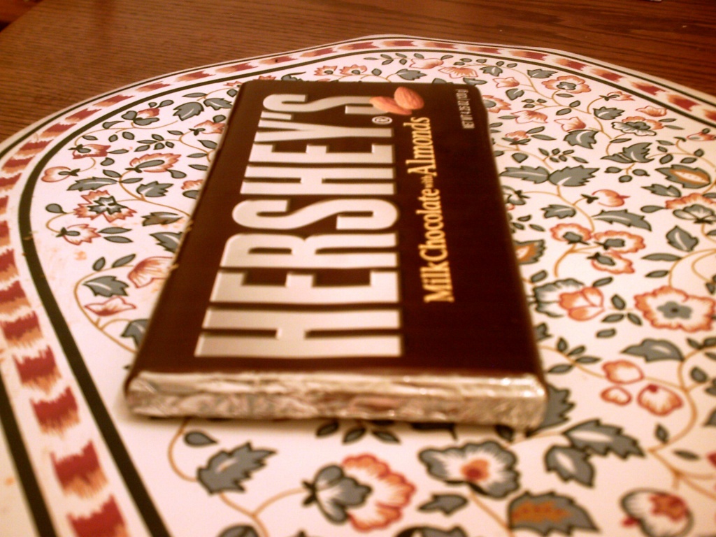 Hershey's Chocolate Bar with Almonds 12.23.11 by sfeldphotos