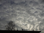 5th Jan 2012 - clouds over the roof of the house