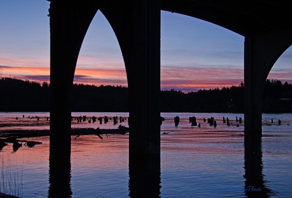 Under the Bridge at Dawn by jgpittenger