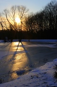 4th Jan 2012 - Sunset over frozen pond