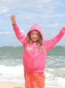 9th Jan 2012 - Jacalyn enjoys the beach ( even though it's a bit cold!)