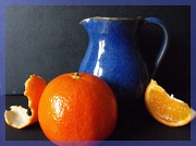 10th Jan 2012 - Blue jug with clementines.