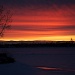 Winter sunset by dora