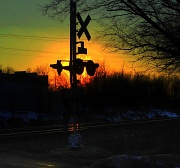 10th Jan 2012 - Sunset on the Tracks