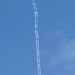 fragmented vapour trails from an aircraft by quietpurplehaze