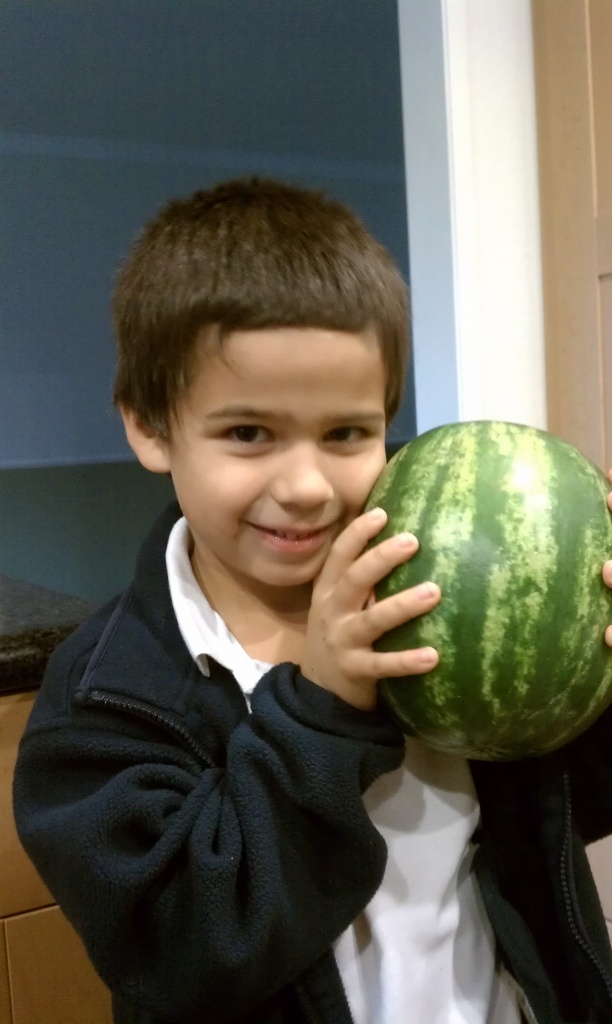 Ryan loves Watermelon by mariaostrowski