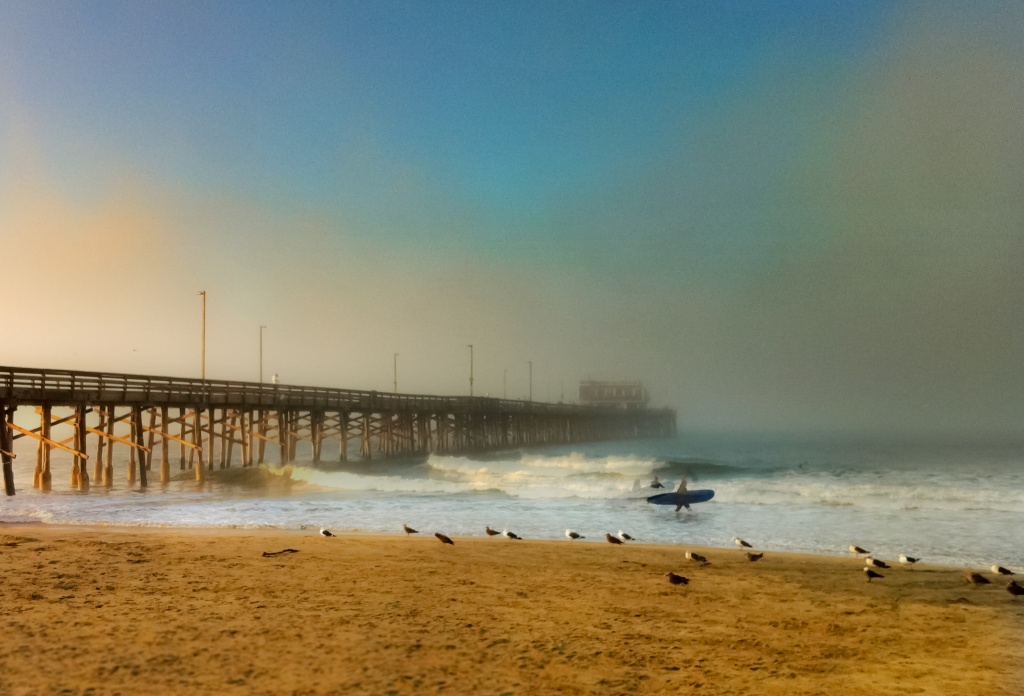 Surfers in the Mist by bradsworld