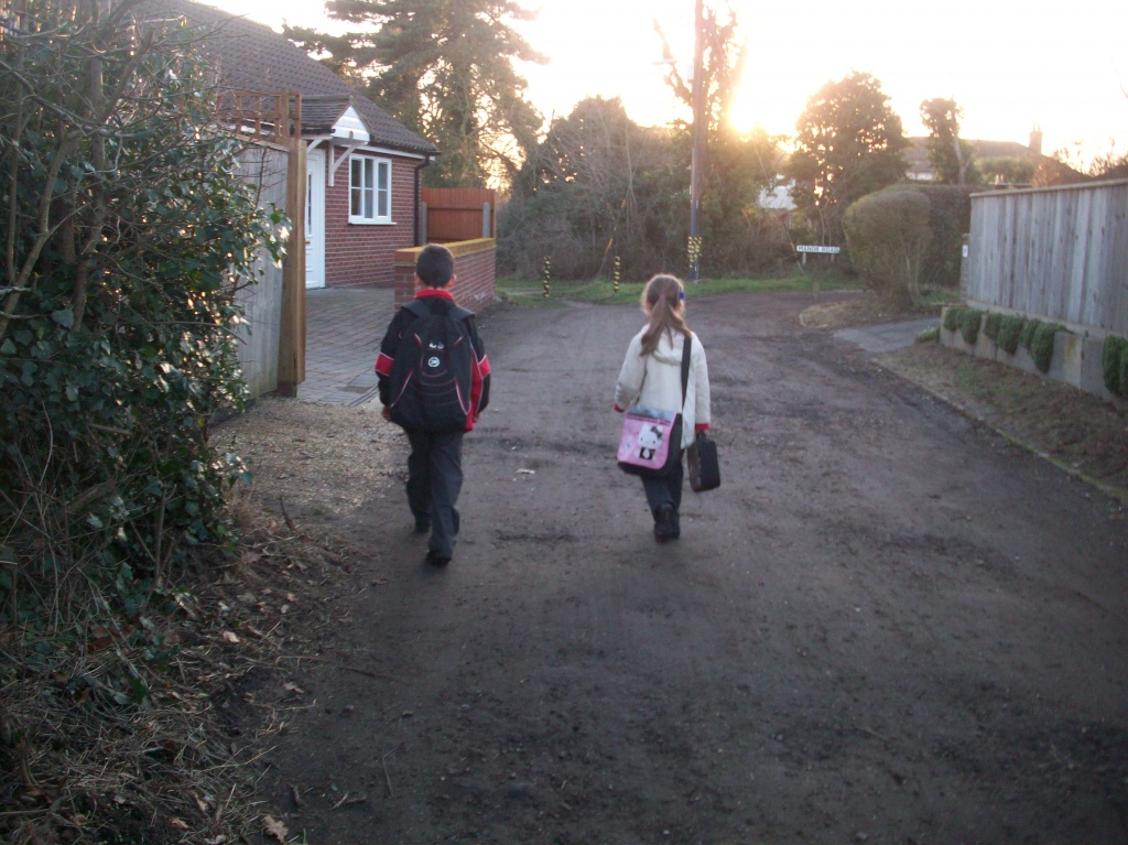 Walking home from school by lellie
