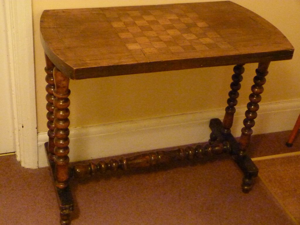 Antique Chess Table by rosiekind