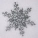 Glitter Snowflake in the Snow by herussell