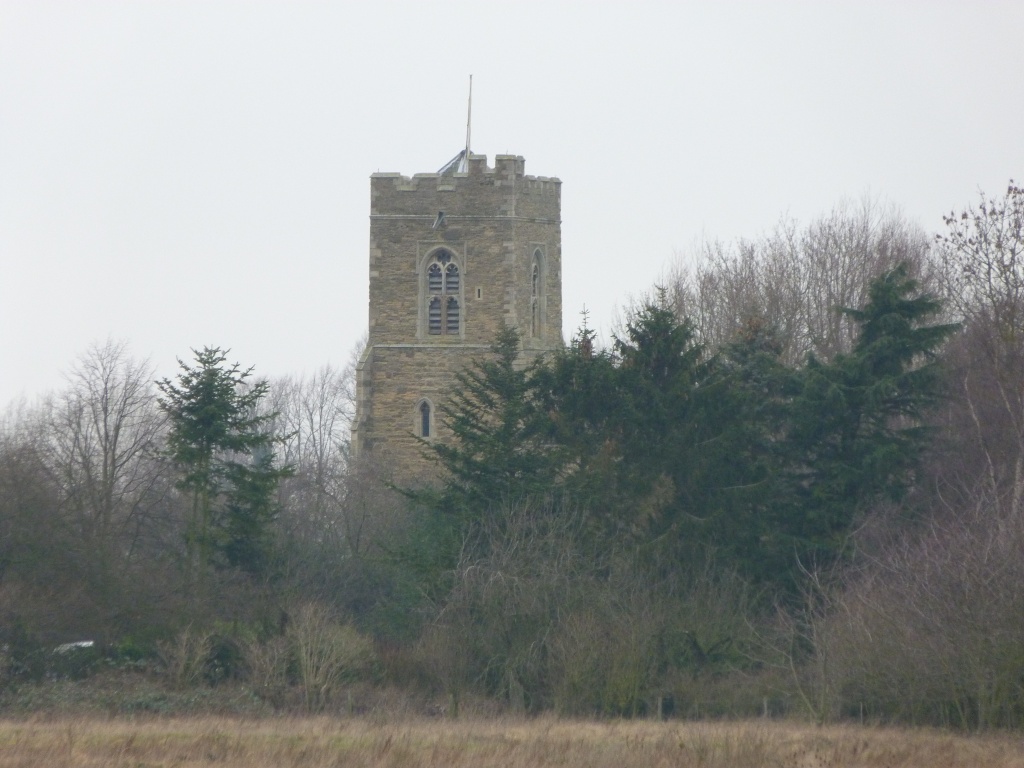 Church across the meadows by rosiekind