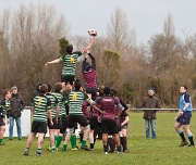 22nd Jan 2012 - Line-out at Aylesbury Rugby Club