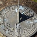 Sun dial at 4-30 pm. by snowy