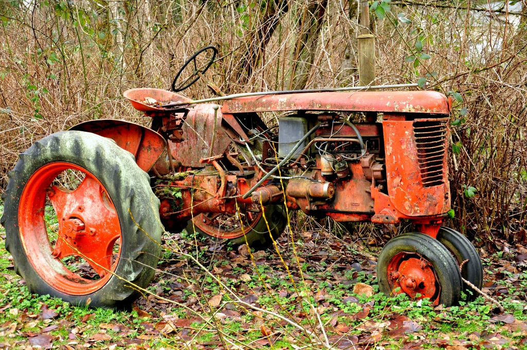 Well Used Tractor by mamabec