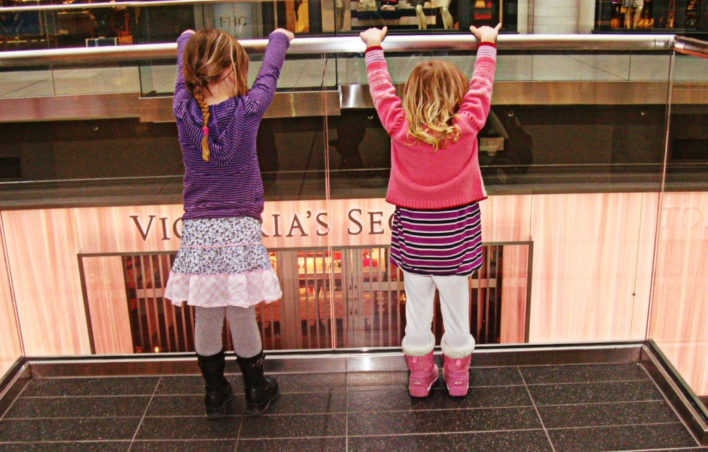 little girls, big mall by edie