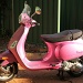 my new portable bird hide - Vespa LX 150 ie - Rosa Chic - only 2 this colour in Canberra and 200 in Australia by lbmcshutter