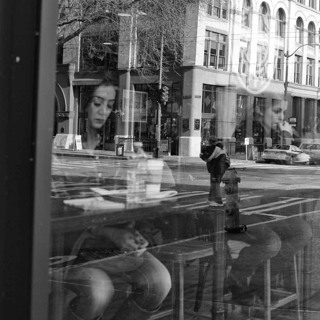 Coffee Shop Reflections by seattle