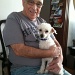Dad and his new dog Charlie (Schwab) by graceratliff