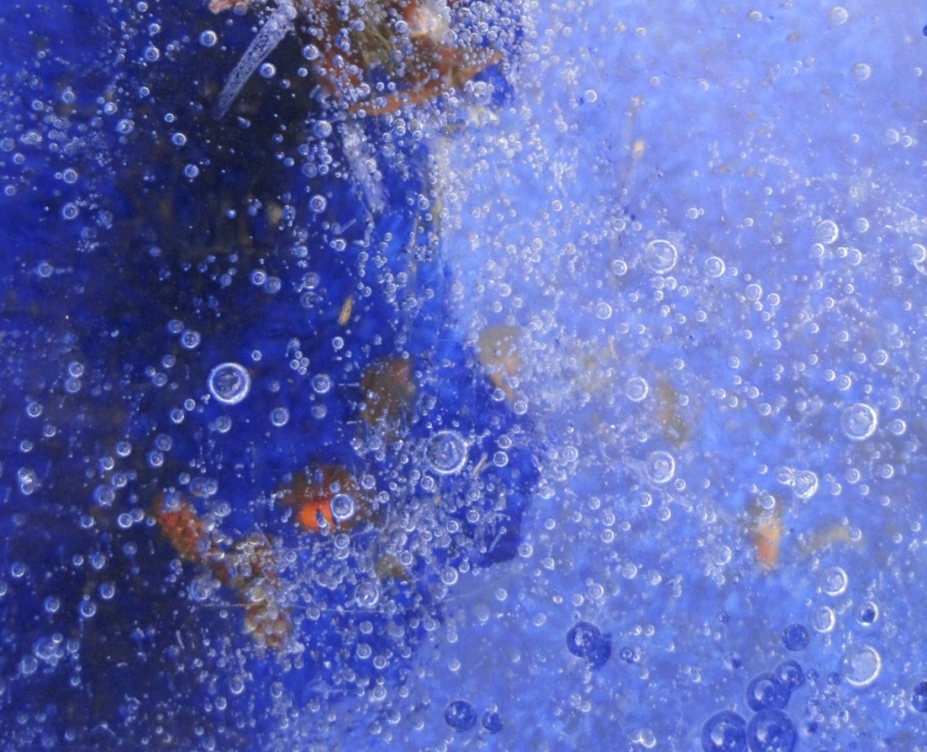 Bubbles in blue ice by quietpurplehaze