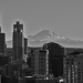 downtown Seattle in b&w by grecican