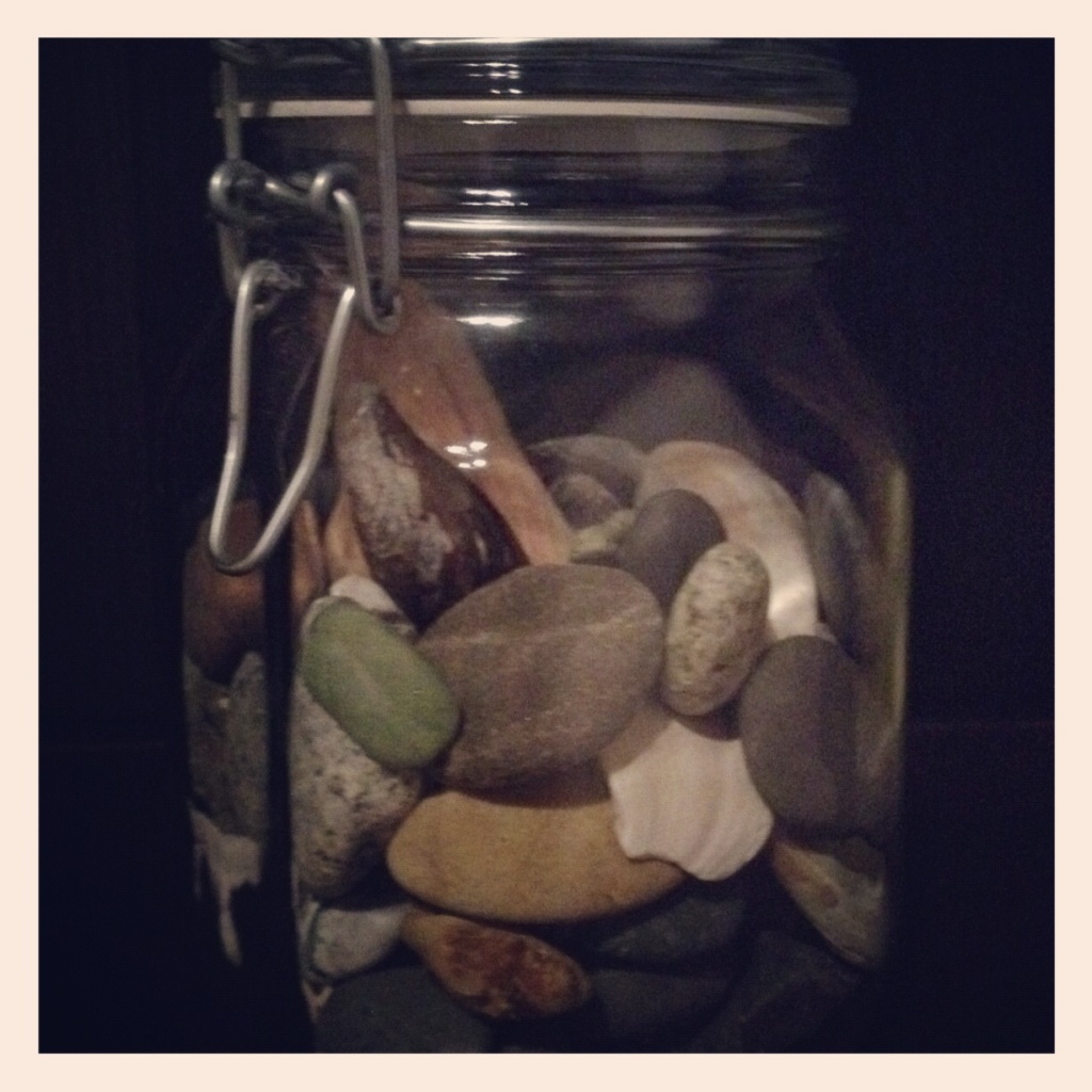 J is for Jar Full of Pebbles by lisaconrad