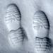 Optical Illusion -Footprints in the Snow by carolmw