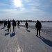 Ice-skating into the sunlight by geertje