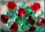 11th Feb 2012 - Red Glass Hearts