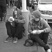 12th Feb 2012 - Enjoying Lunch In The Street