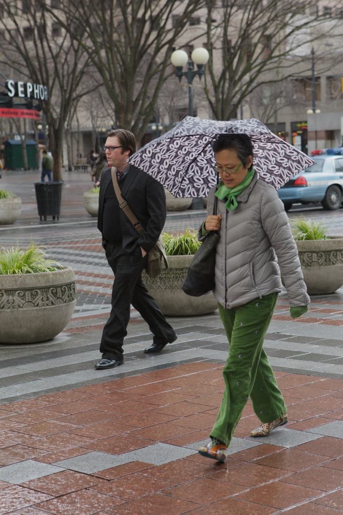A Color Coordinated Cold Rainy Day In Seattle. by seattle