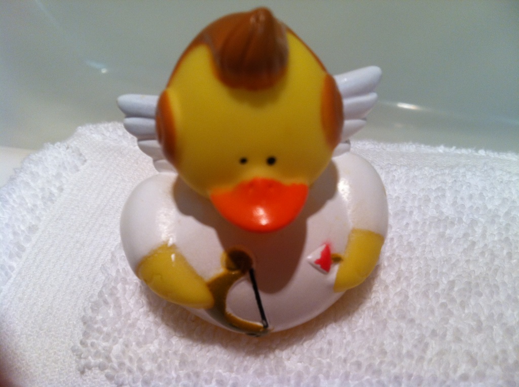 Never had a rubber ducky in a hotel bathroom! by graceratliff