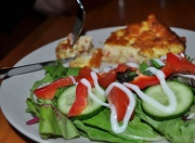 20th Feb 2012 - impossible pie & salad