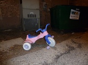 20th Feb 2012 - Unwanted Toy or Pink Bike Parking?