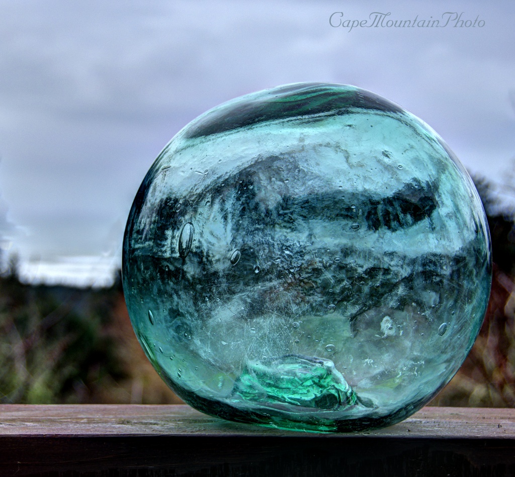 Glass Ball Echoing the Ocean by jgpittenger
