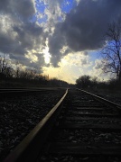 28th Feb 2012 - Sun Setting on the Tracks