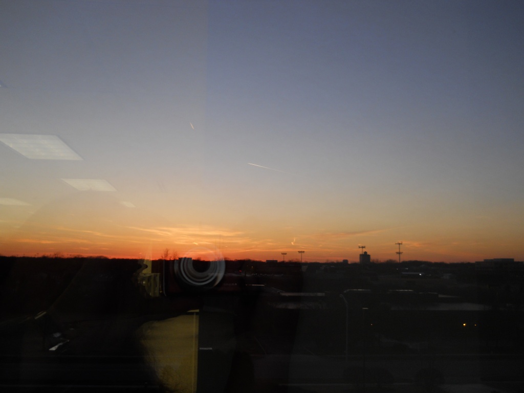 Looking west from the office at sunset by kchuk