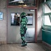 Masterchief Makes His Rounds At The Market Fending The Spartan Soliders by seattle
