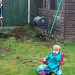 Supervising Grandad digging  by jennymdennis