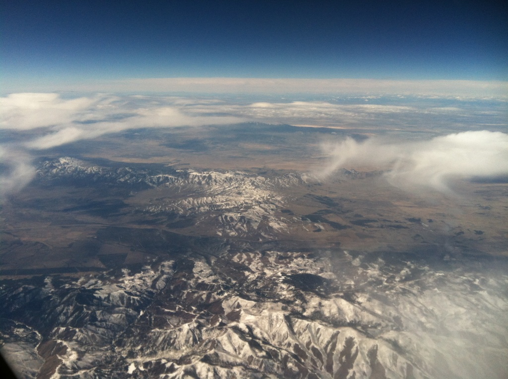 Rocky Mountains from the Plane by graceratliff
