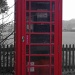 Old red phone box by karendalling