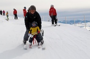18th Mar 2012 - Aubrey skiing to Paradise Lodge